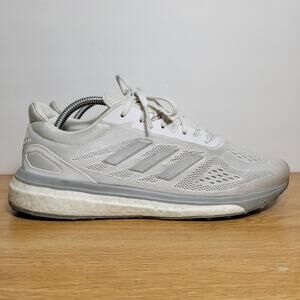 Adidas Boost SONIC Response LT White Silver Running Shoe Womens Size 10 Used